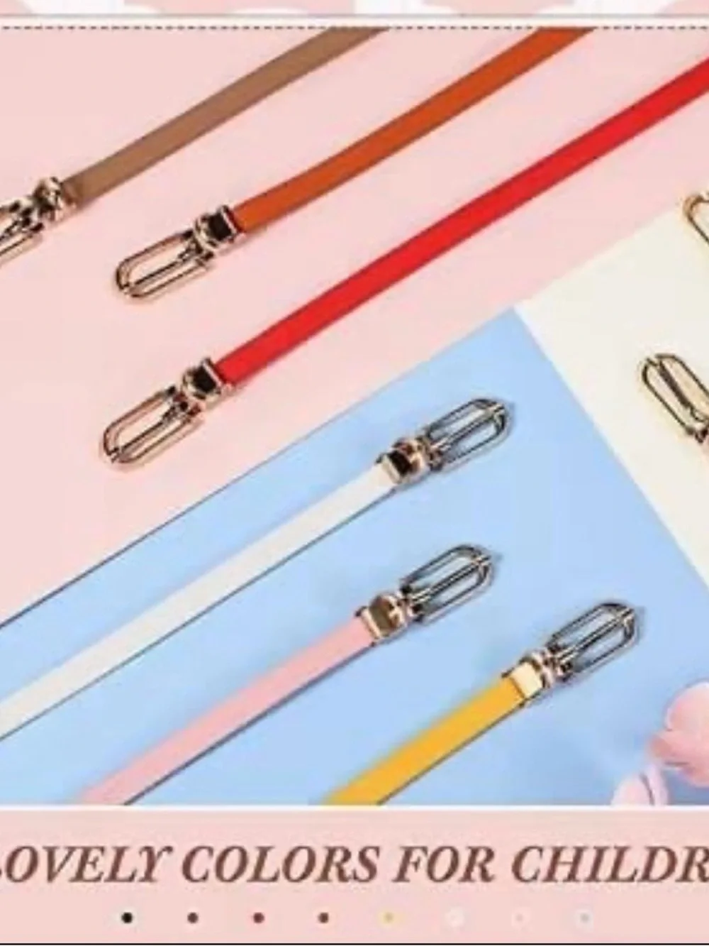 16 pieces girls belts